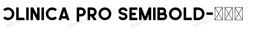 Clinica Pro SemiBold字体转换
